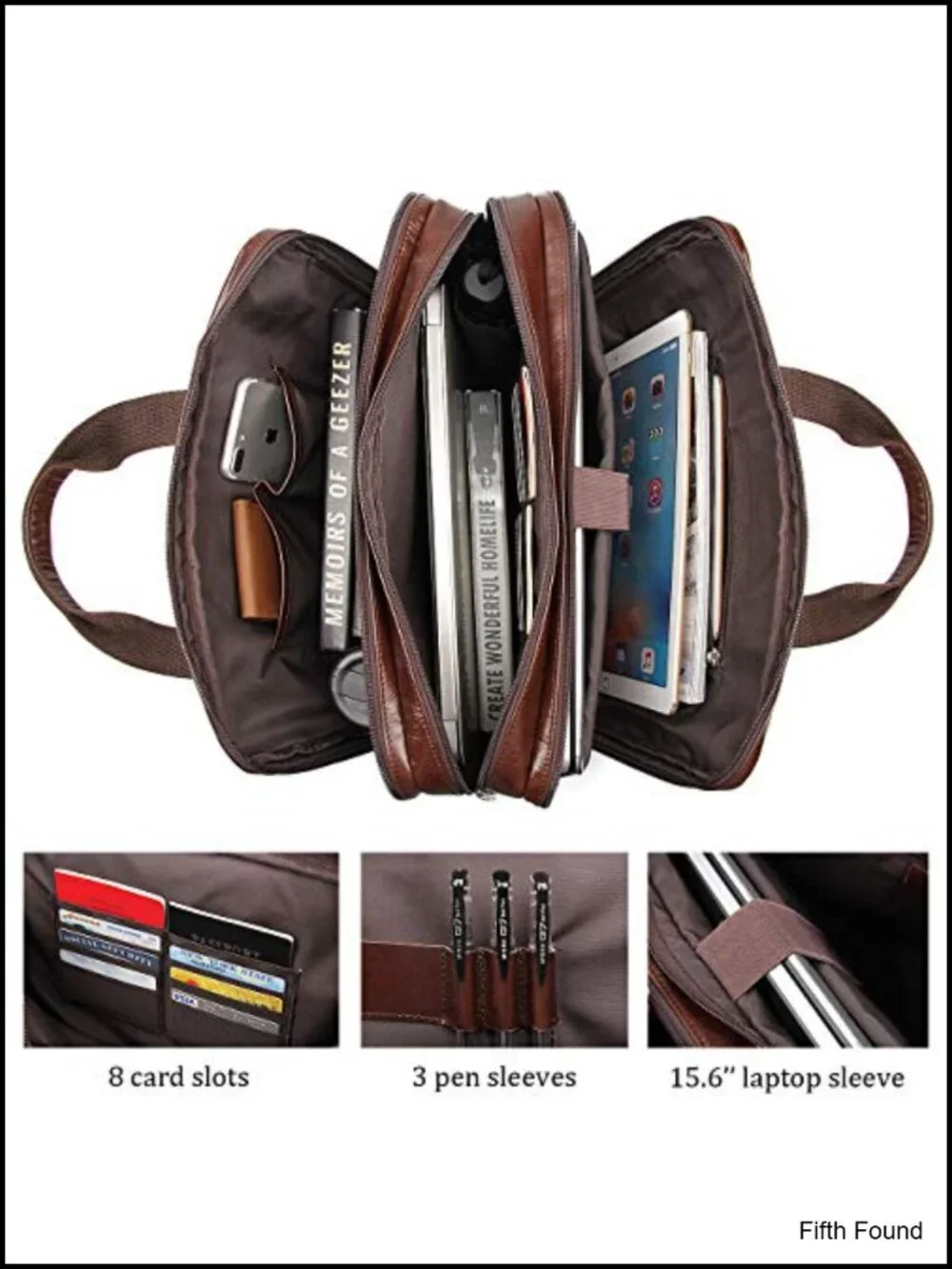 Full-Grain Leather 15.6